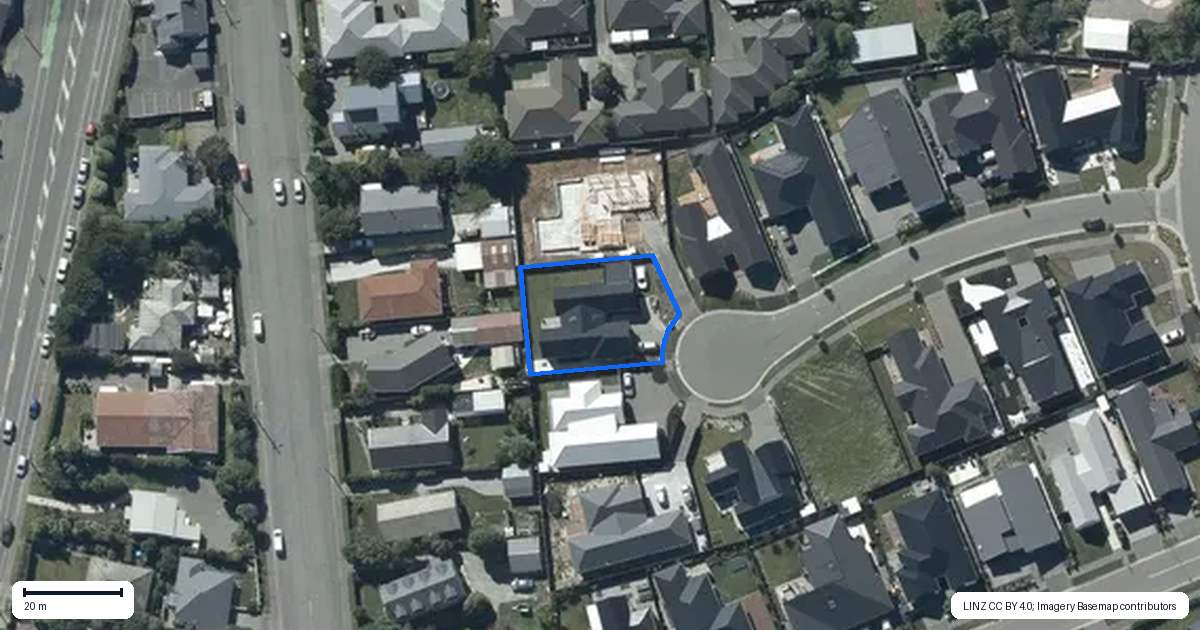 Property context map for 14 Ferbane Way, Halswell, Christchurch