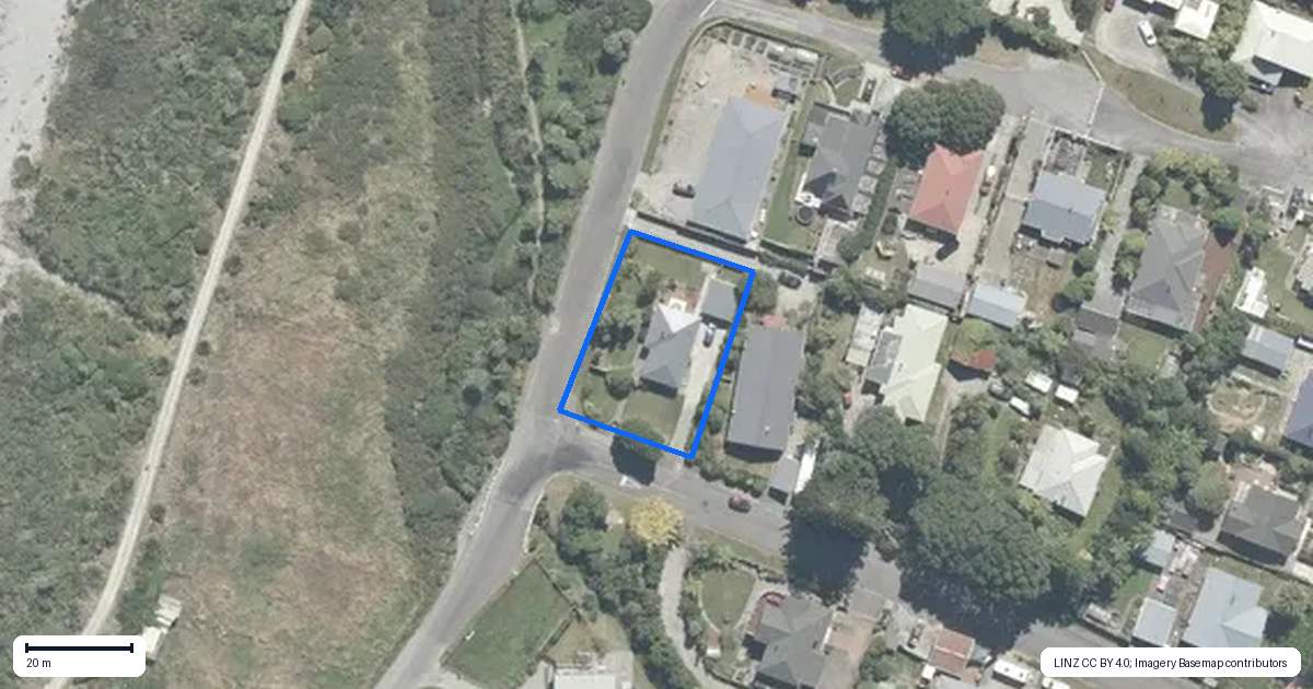 Property context map for 12 Kowhai Street, Karoro, Greymouth