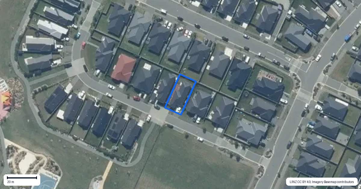 Property context map for 11 Nepia Lane, Rolleston