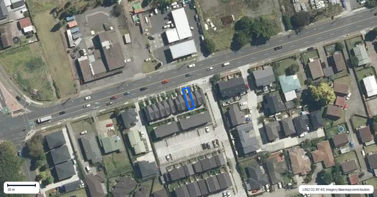 Property context map for 98C Walmsley Road, Favona, Auckland