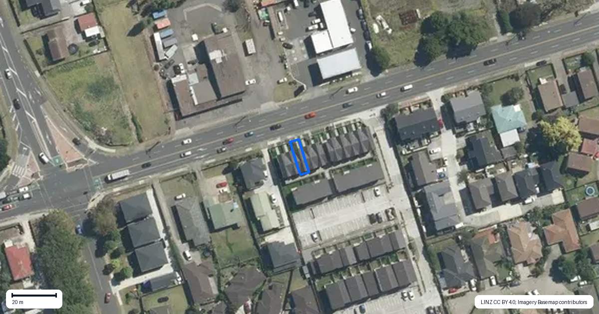 Property context map for 96C Walmsley Road, Favona, Auckland