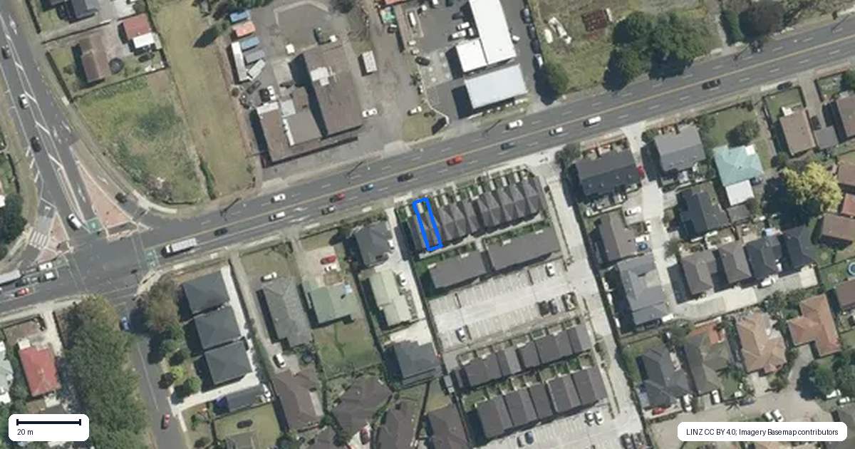 Property context map for 96B Walmsley Road, Favona, Auckland