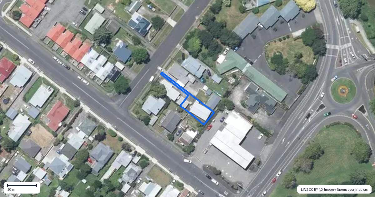 Property context map for 13A Sydney Place, Whanganui
