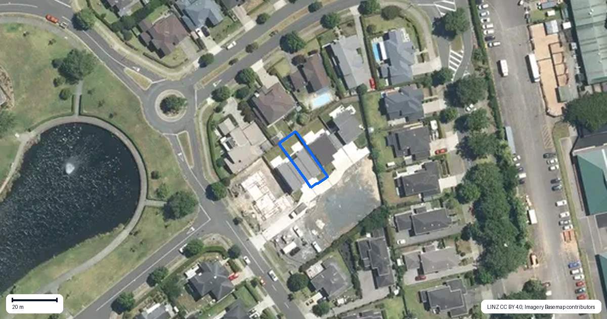 Property context map for 36 Anchorage Drive, Karaka, Papakura