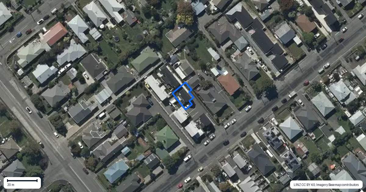 Property context map for 2/13 Leitch Street, Somerfield, Christchurch