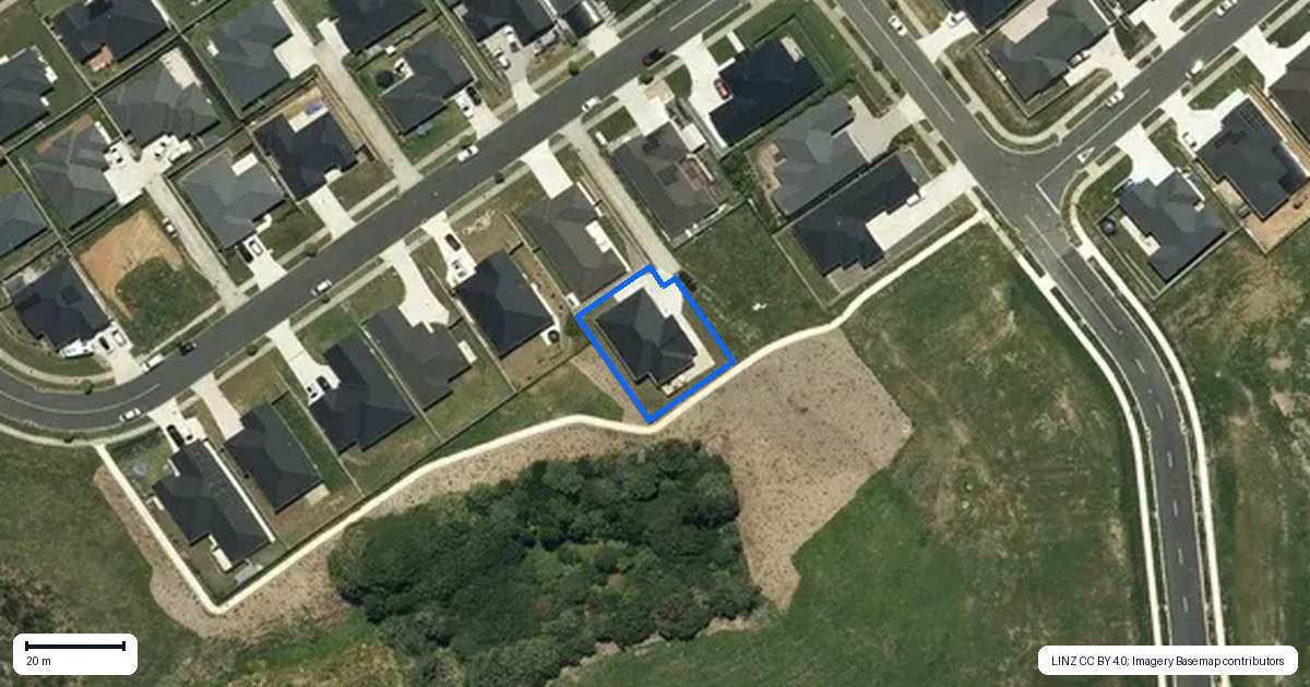 Property context map for 65A Leathem Crescent, Pokeno