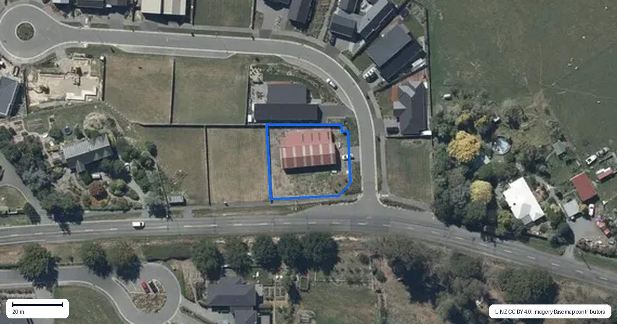 Property context map for 1 Barnfields Close, Halswell, Christchurch
