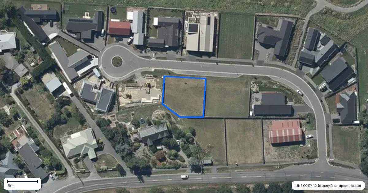 Property context map for 7 Barnfields Close, Halswell, Christchurch