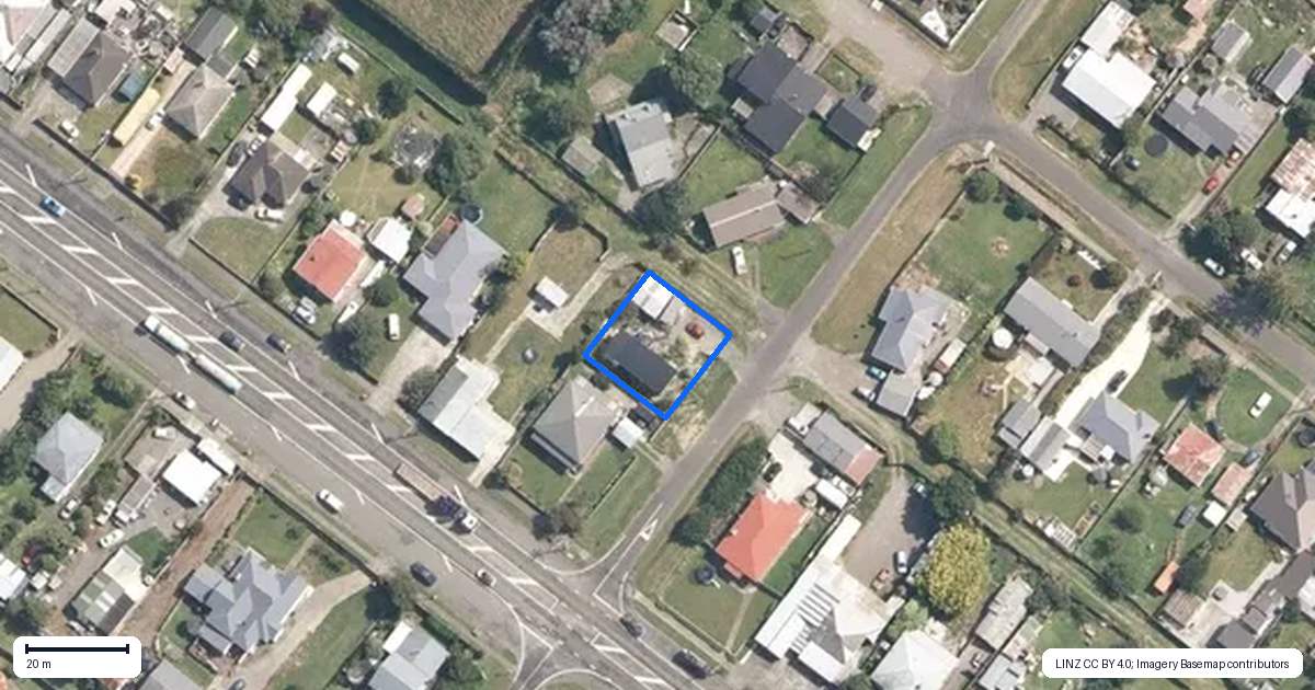 Property context map for 12 Milne Street, Sanson