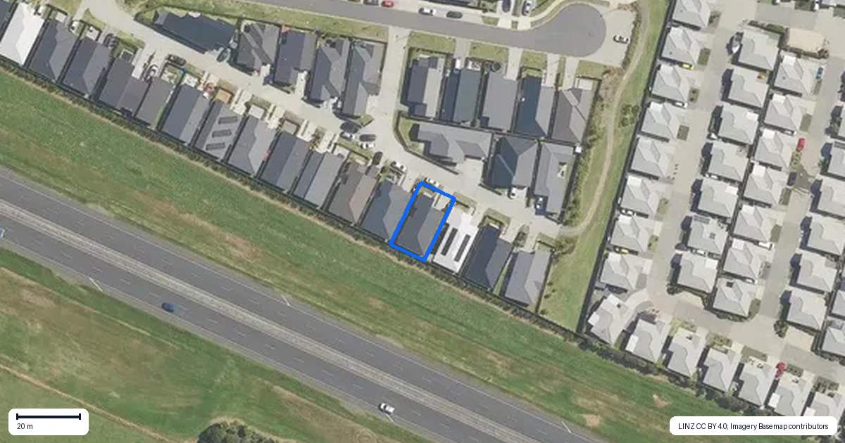 Property context map for 8 Friesian Way, Papamoa