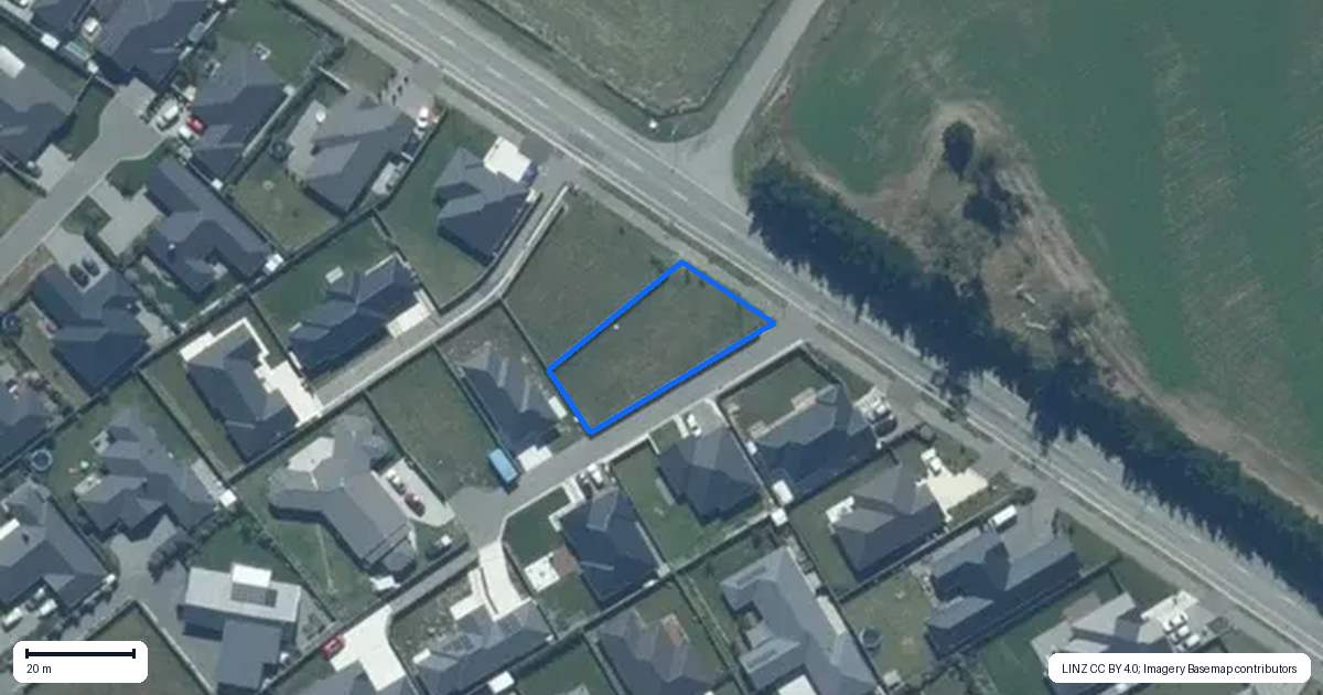 Property context map for 213 Lincoln Rolleston Road, Rolleston
