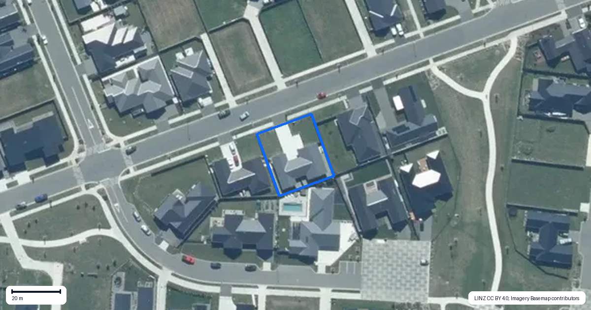 Property context map for 41 Waikirikiri Avenue, Lincoln