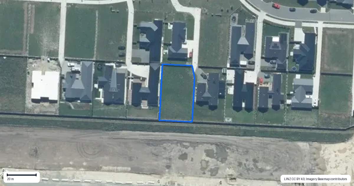 Property context map for 55 Waikirikiri Avenue, Lincoln