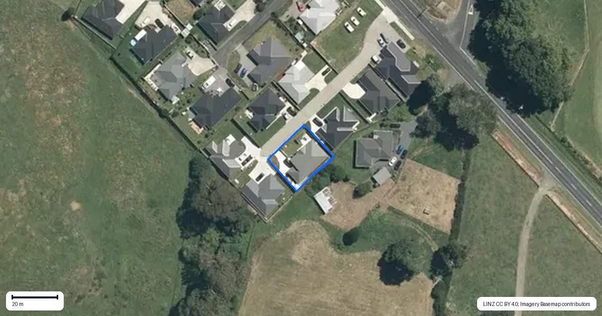 Property context map for 7 Te Koko Lane, Kihikihi, Te Awamutu