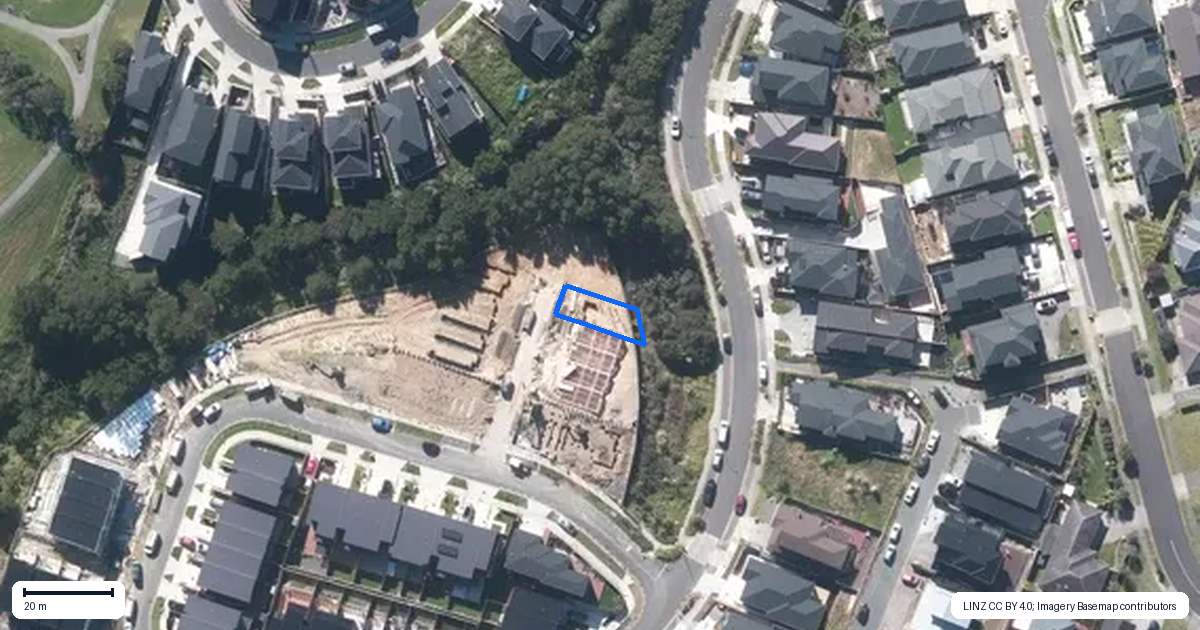 Property context map for 12 Kautawa Lane, Massey, Auckland