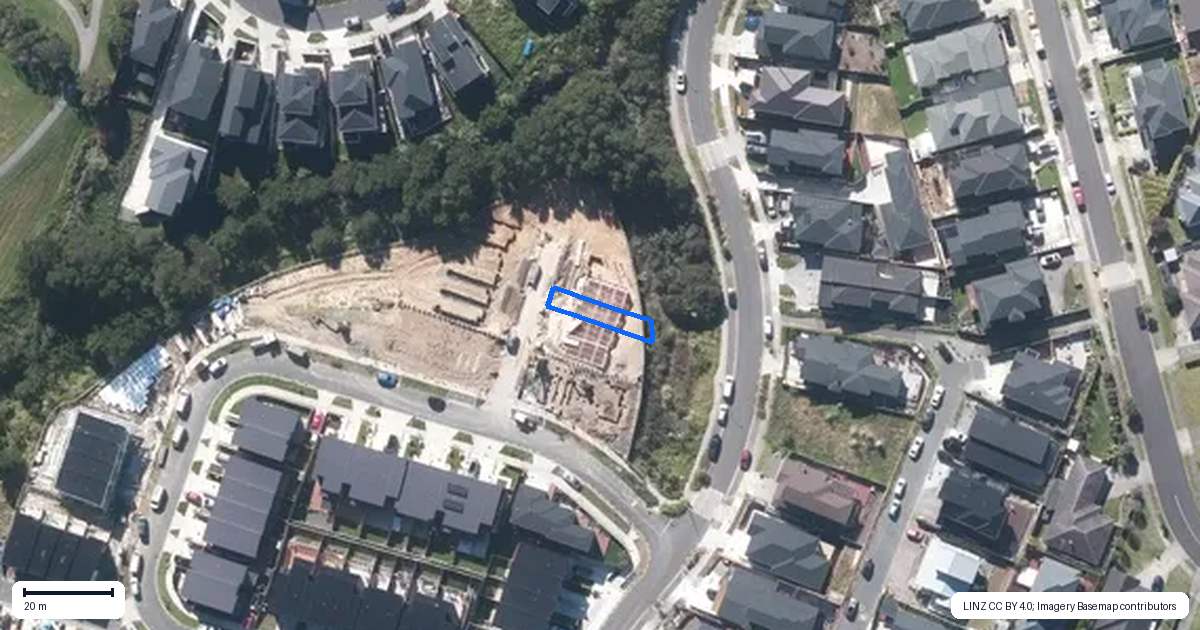 Property context map for 8 Kautawa Lane, Massey, Auckland