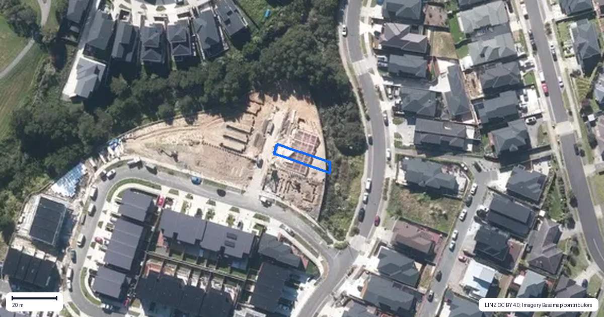 Property context map for 6 Kautawa Lane, Massey, Auckland