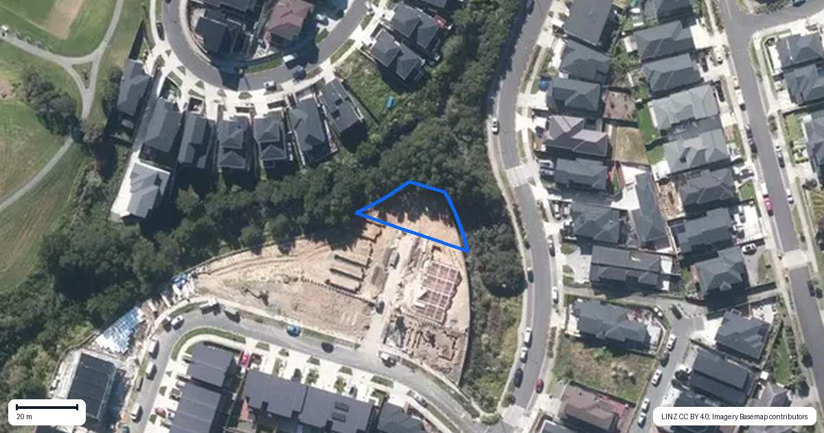 Property context map for 13 Kautawa Lane, Massey, Auckland