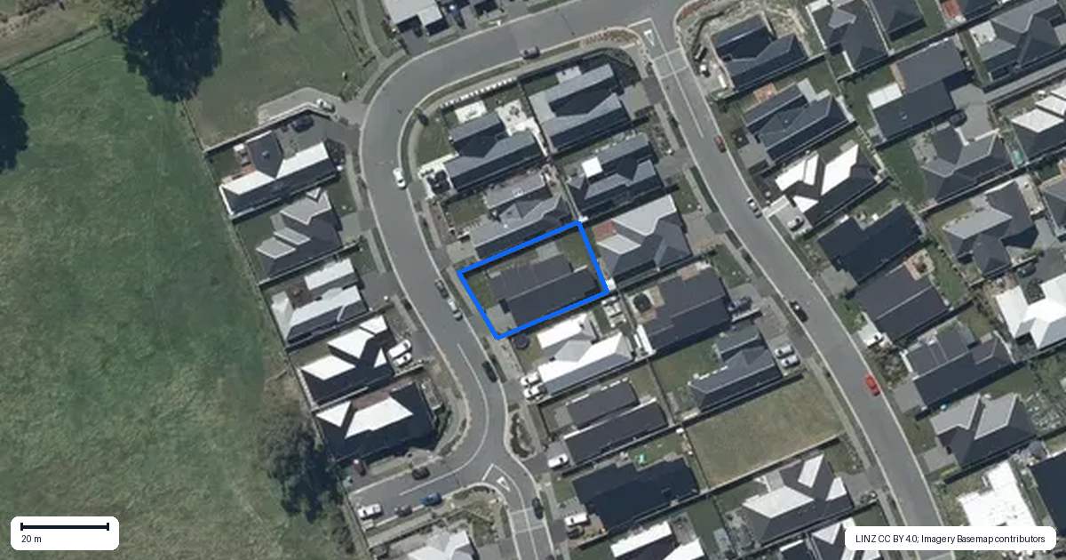 Property context map for 74 Spalling Road, Halswell, Christchurch
