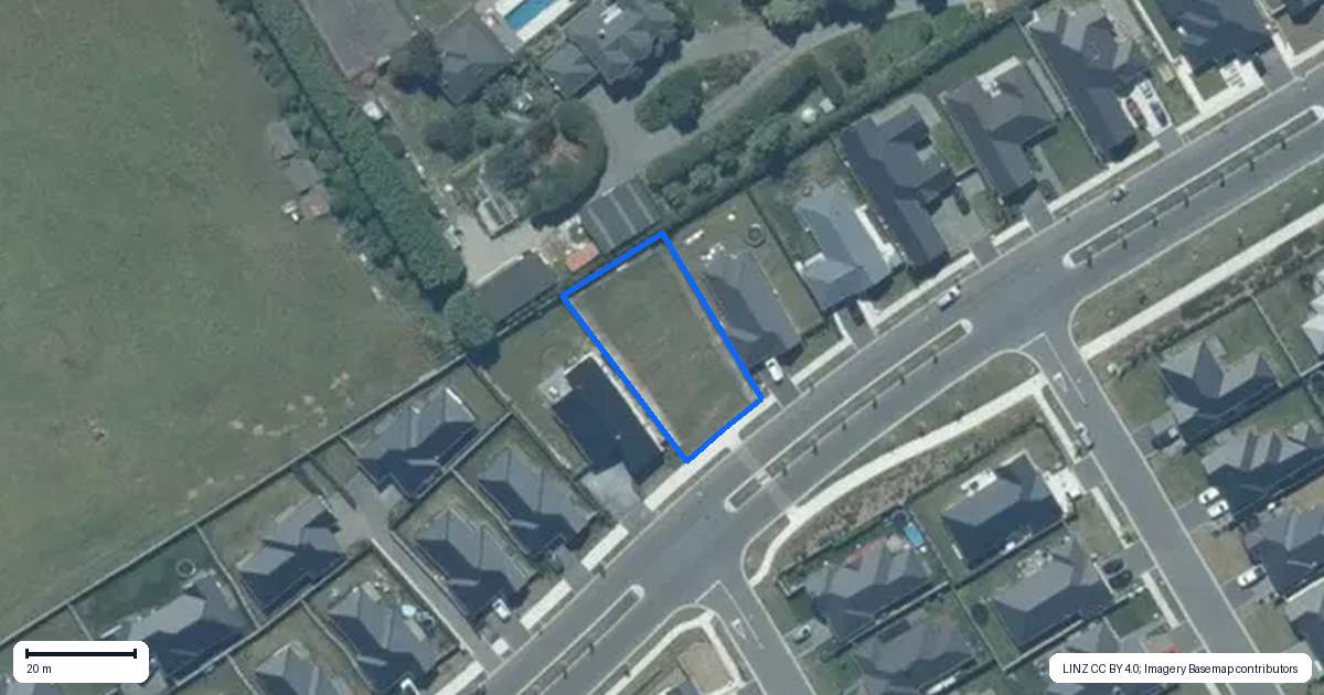 Property context map for 75 Northmoor Boulevard, Rolleston