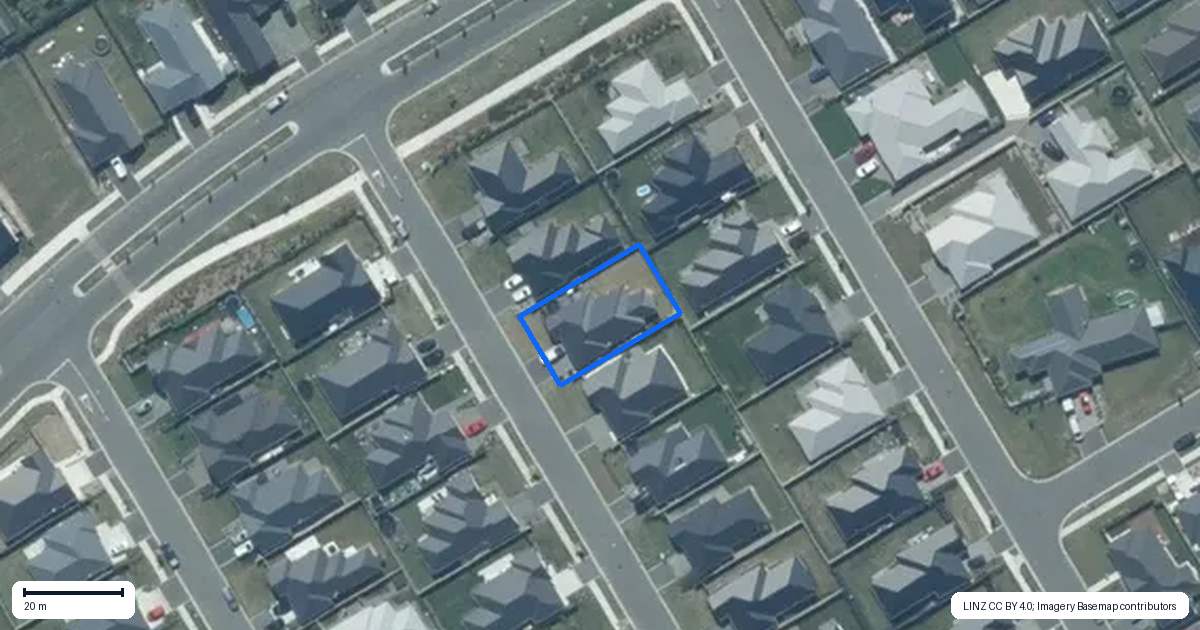 Property context map for 5 Sandhill Drive, Rolleston