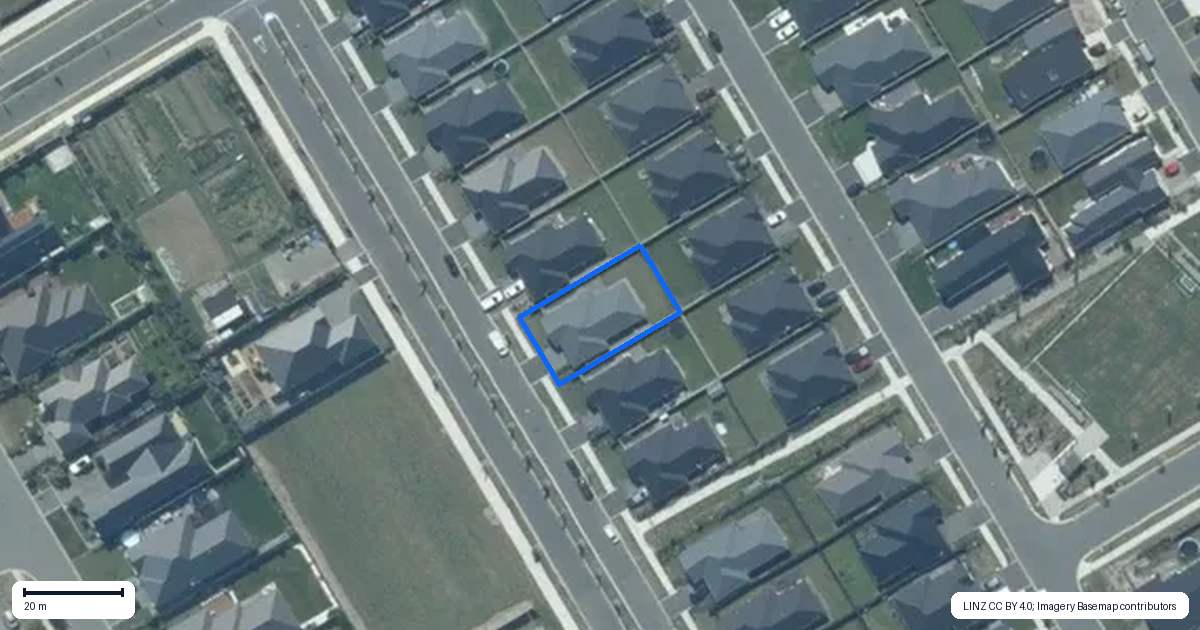 Property context map for 175 Faringdon Boulevard, Rolleston