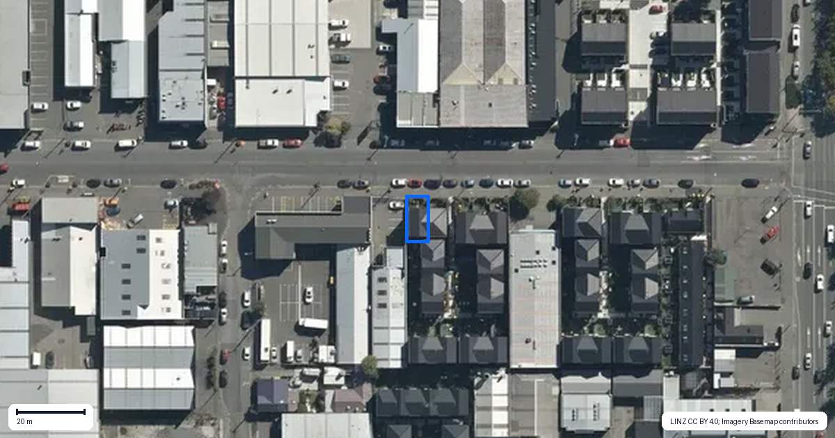 Property context map for 1/330 Cashel Street, Christchurch Central, Christchurch