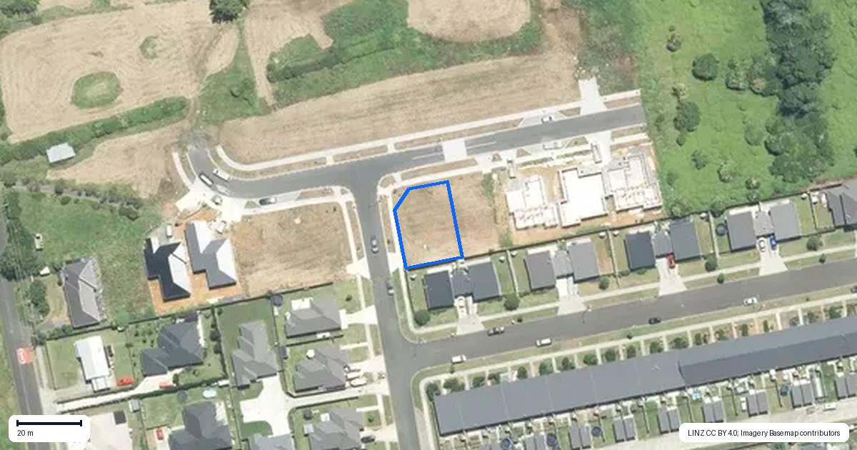 Property context map for 35 Regis Park Drive, Pukekohe