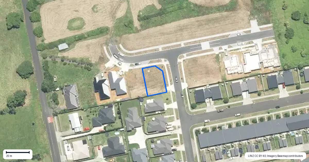Property context map for 36 Regis Park Drive, Pukekohe