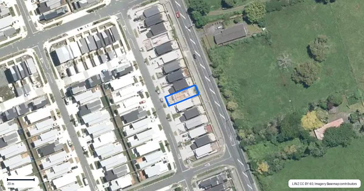 Property context map for 14 Hoia Street, Papakura