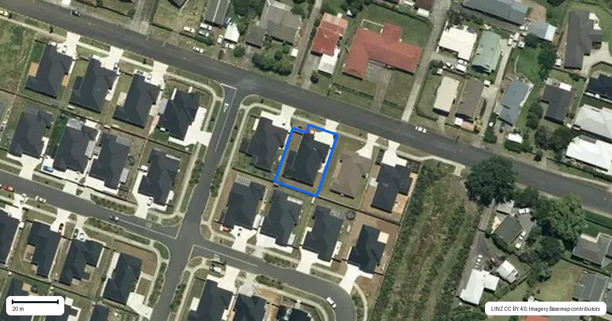 Property context map for 37A Elizabeth Street, Tuakau