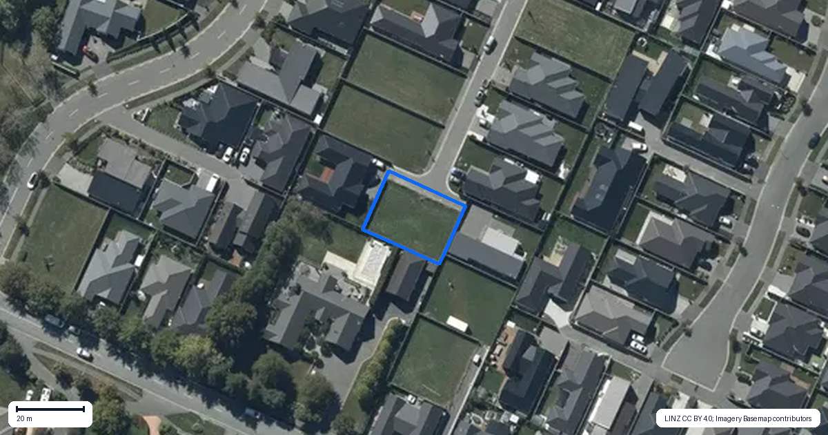 Property context map for 11 Summerleas Lane, Halswell, Christchurch