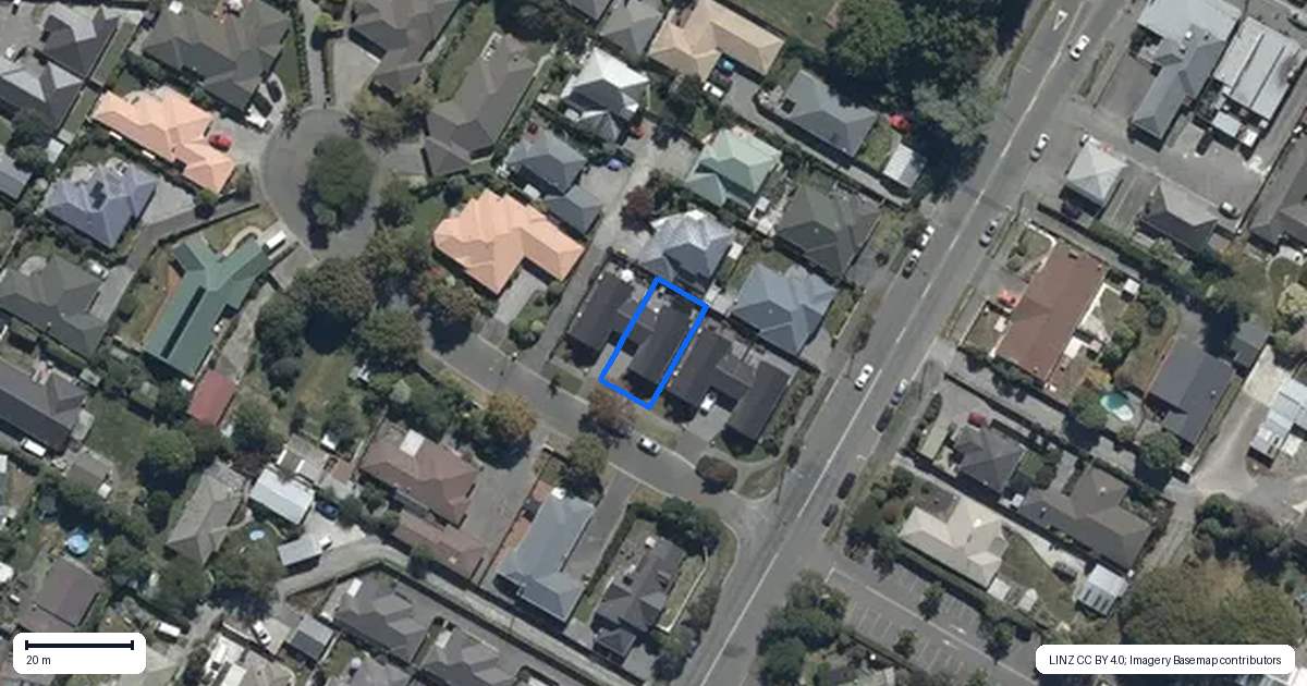 Property context map for 18B Virtue Place, Bishopdale, Christchurch