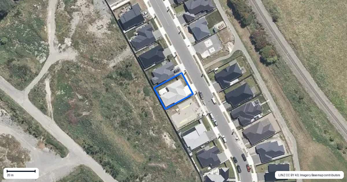 Property context map for 11 Bastings Street, Kaiapoi