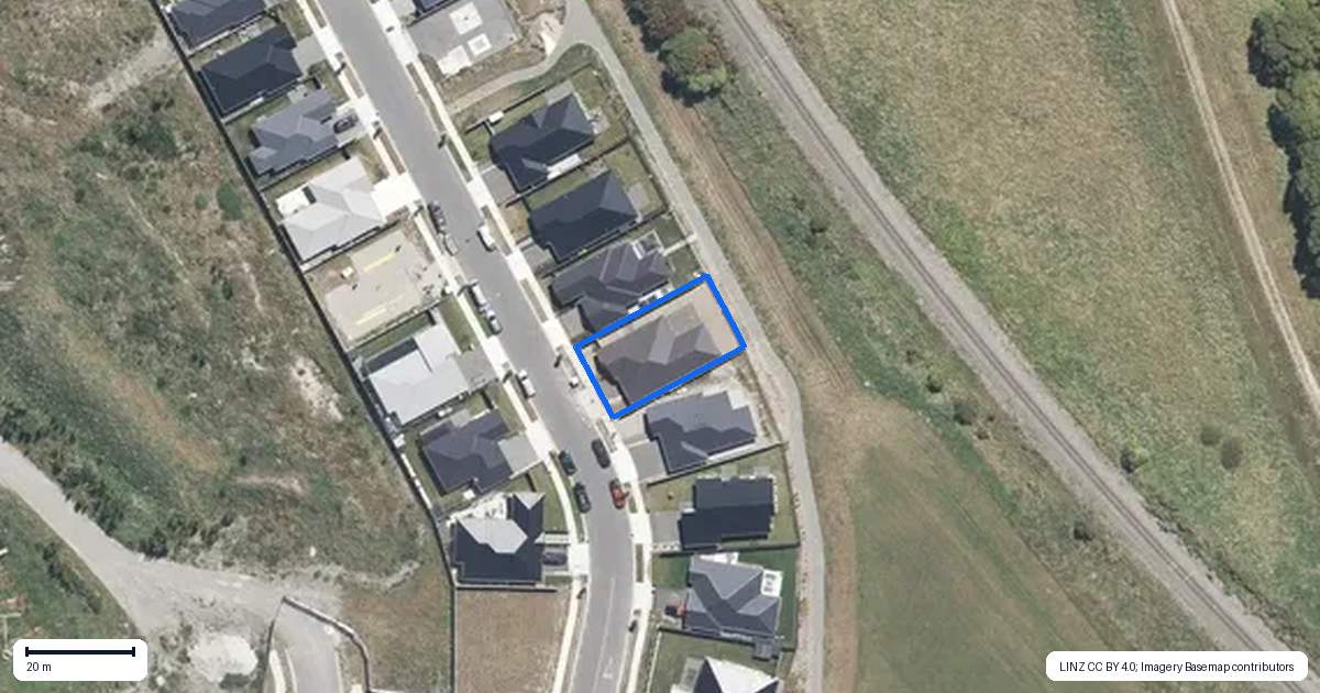 Property context map for 10 Bastings Street, Kaiapoi