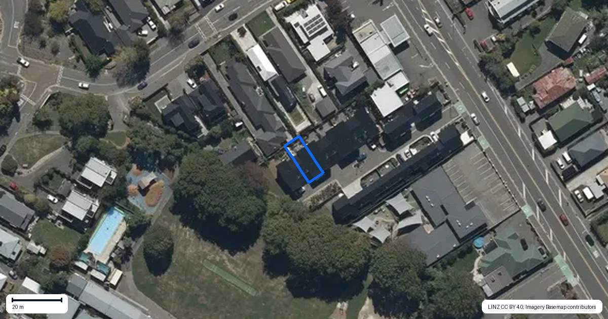 Property context map for 7/143 Cranford Street, St Albans, Christchurch