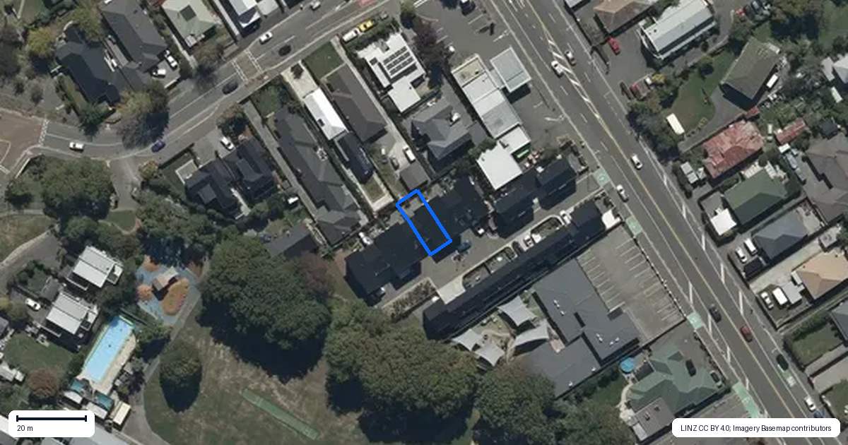 Property context map for 9/143 Cranford Street, St Albans, Christchurch