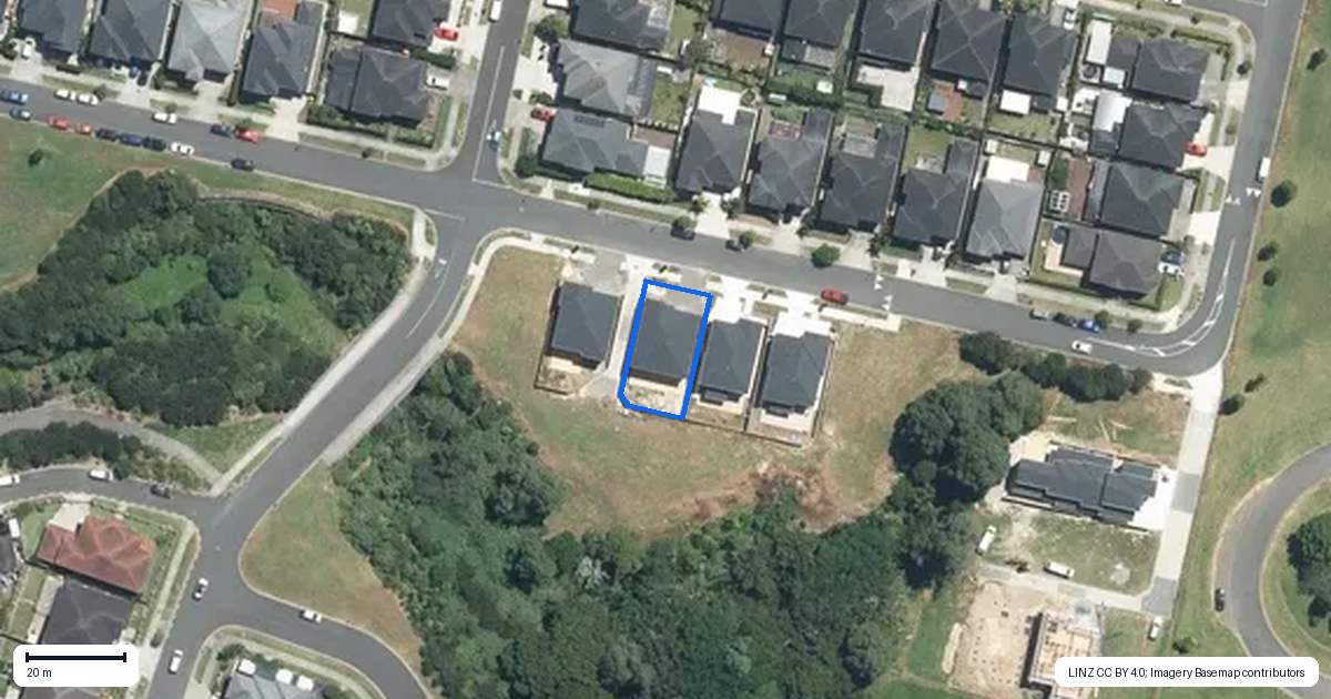 Property context map for 12 Hughs Way, Flat Bush, Auckland