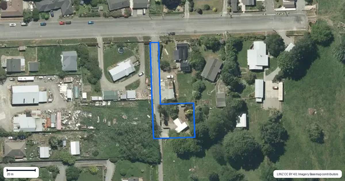 Property context map for 8A Coles Street, Geraldine