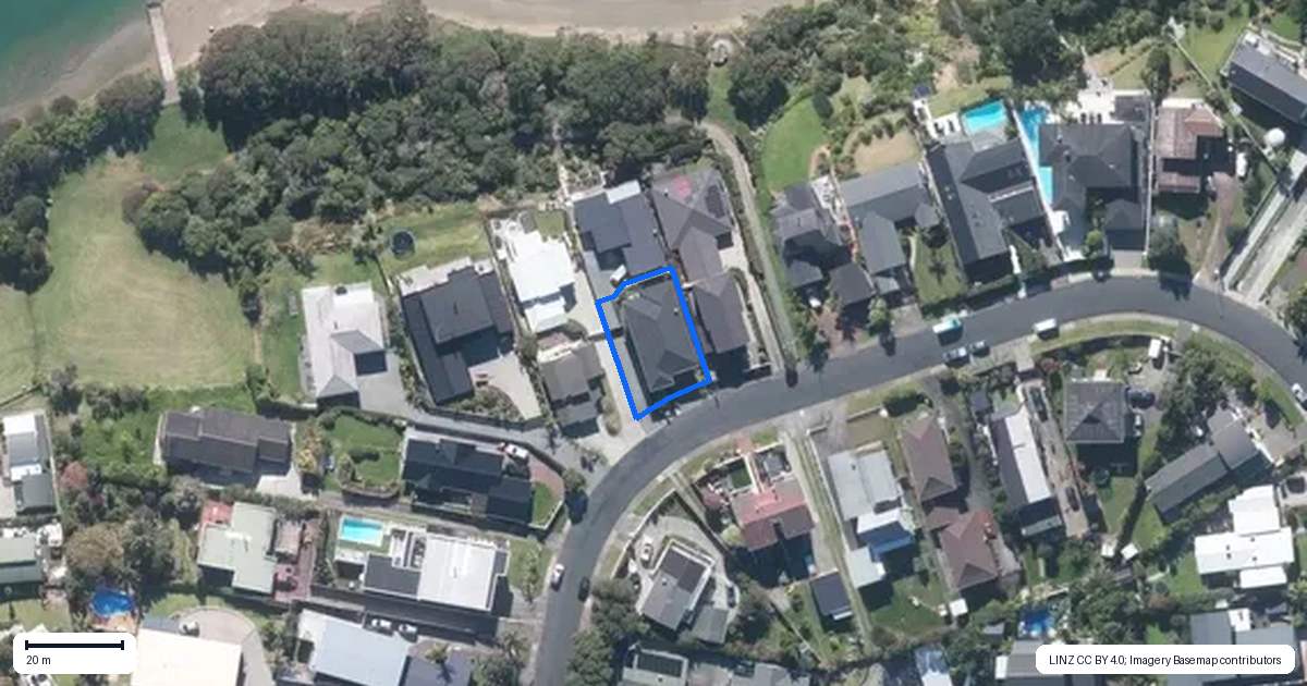 Property context map for 55A Rosario Crescent, Red Beach, Whangaparaoa