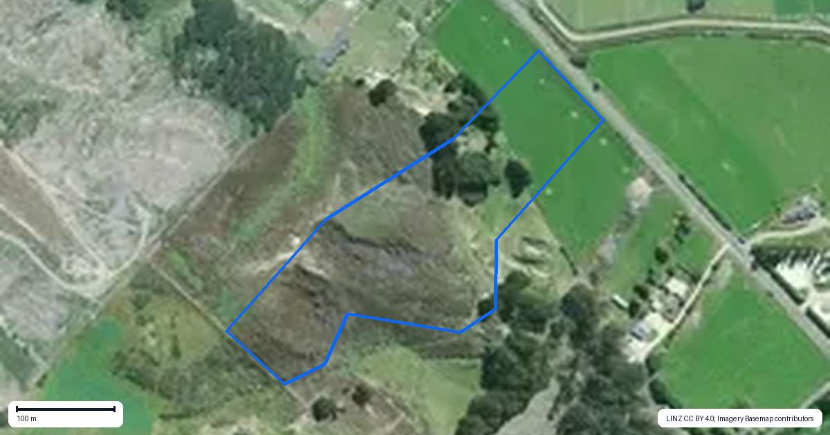 Property context map for 1/1001 Georgetown-Pukeuri Road, Peebles, Waitaki Bridge