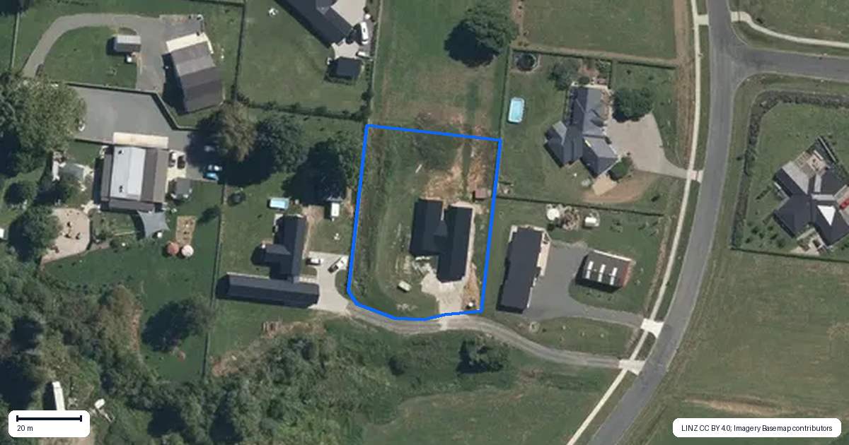 Property context map for 1/902 Collinson Street, Pirongia