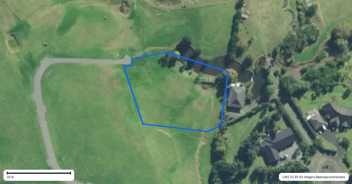Property context map for 8 Waterfall Lane, Kerikeri