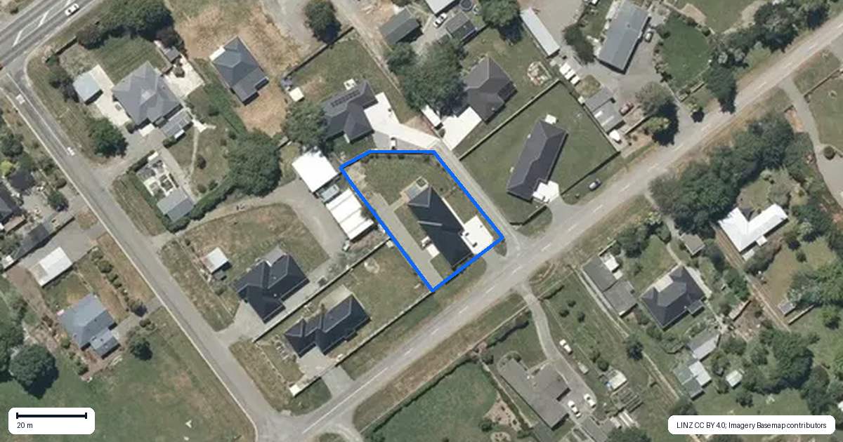 Property context map for 22 David Street, Hinds, Ashburton
