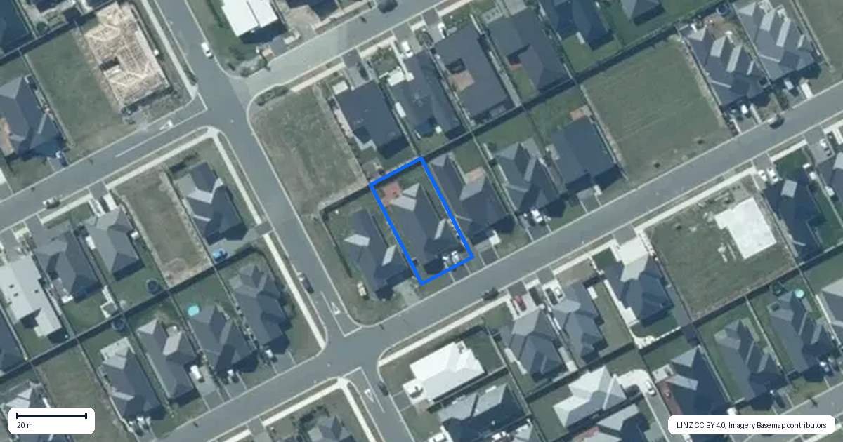 Property context map for 38 Lenborough Drive, Rolleston