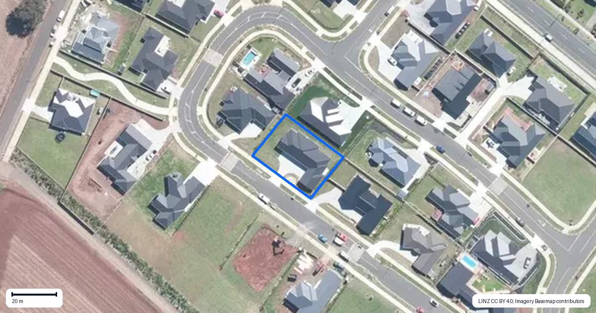 Property context map for 7 Kerr Crescent, Patumahoe, Pukekohe