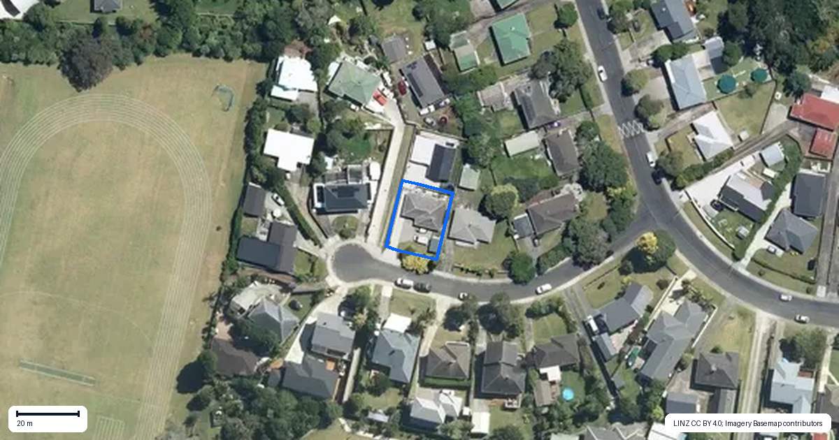 Property context map for 6 Cajero Place, Green Bay, Auckland