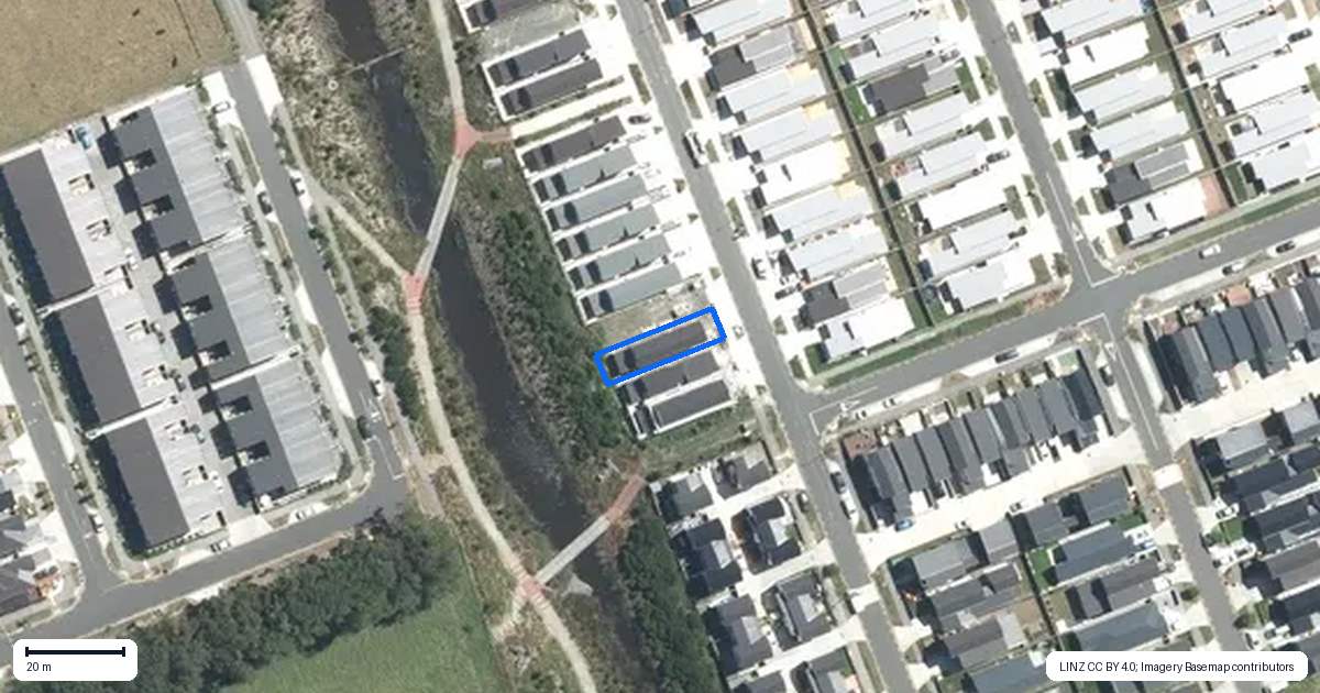 Property context map for 35 John Gray Street, Papakura