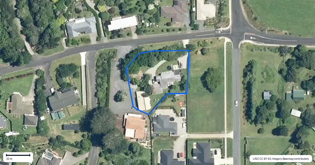 Property context map for 23 Orchard Road, Waihi