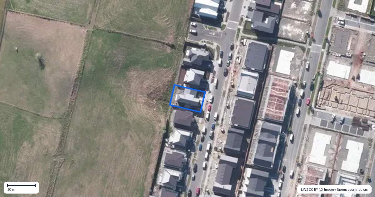 Property context map for 20 Oyster Drive, Whenuapai, Auckland